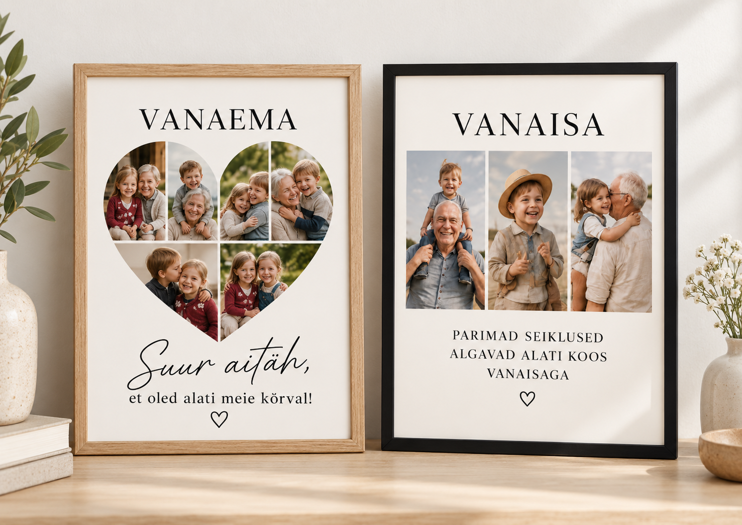 Personaliseeritud poster vanavanemale